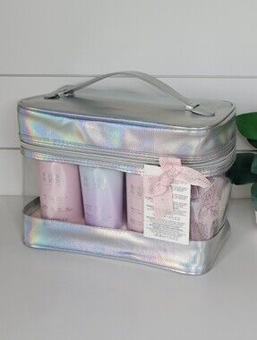 Baylis & Harding Holographic Travel Cosmetic Case - 6 Piece